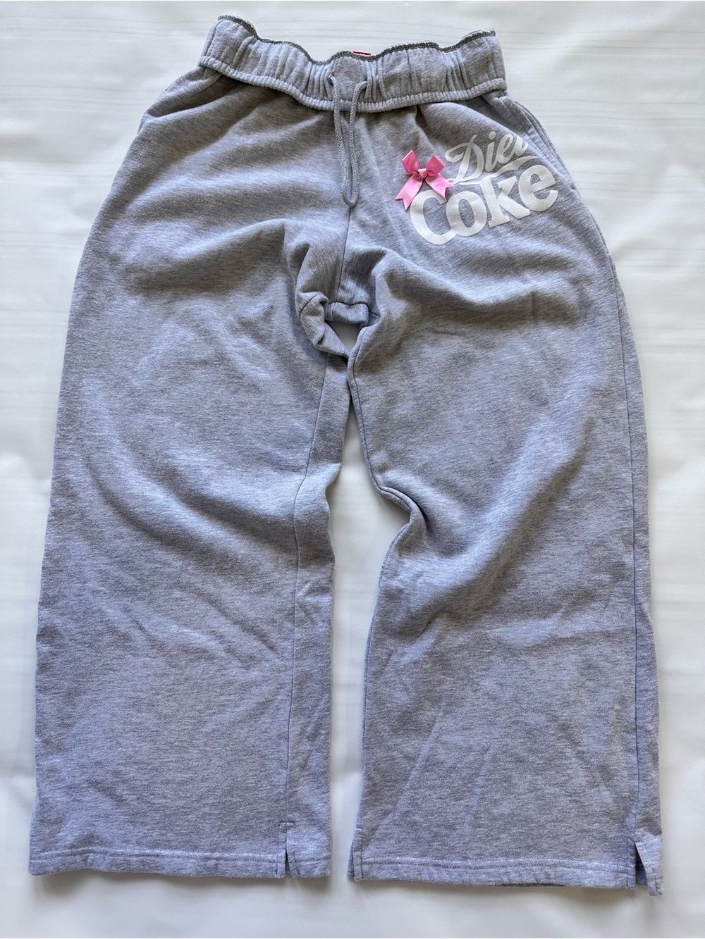 Coca Cola Light Gray Sweat Shorts with Red Logo Tag